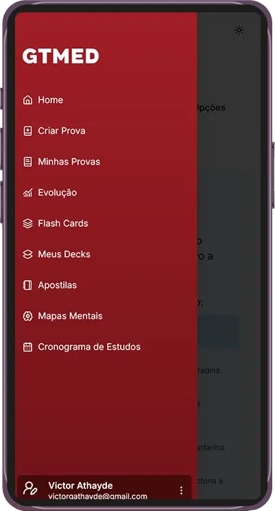 Plataforma GTMED - Navegação