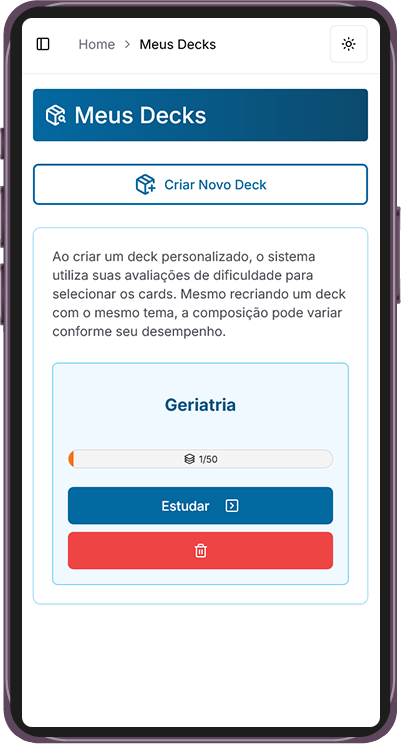 Plataforma GTMED - Seus Decks Personalizados